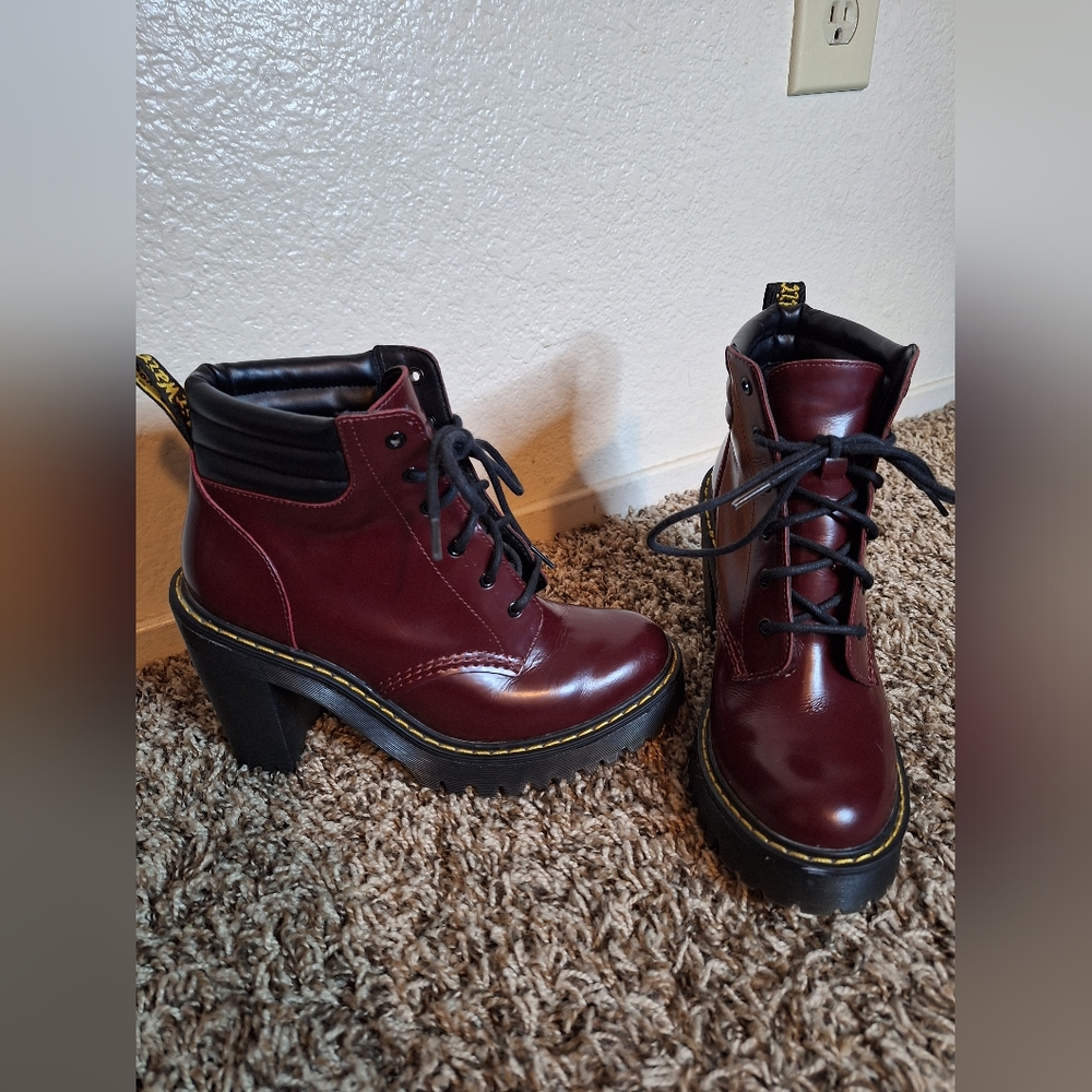 Red Heeled Dr. Martens Women's 6